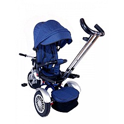 Tricicleta cu pozitii somn, scaun reversibil, culoare albastru