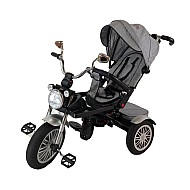 Tricicleta cu pozitii somn, scaun reversibil, culoare gri