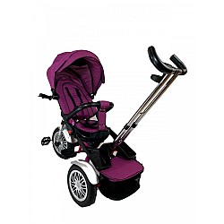 Tricicleta cu pozitii somn, scaun reversibil, culoare mov