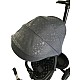 Tricicleta cu pozitie de somn, scaun reversibil, 8-36 luni cu 2 cosulete,culoare gri