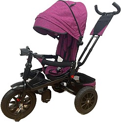 Tricicleta cu scaun reversibil si pozitie de somn 4 in 1 ,culoare mov