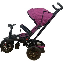 Tricicleta cu scaun reversibil si pozitie de somn 4 in 1 ,culoare mov