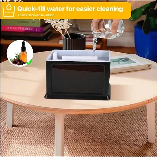 Umidificator cu Efect Flacara 3D si Difuzor de Aroma, USB, Capacitate 300ml - KP 6007