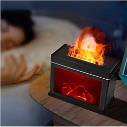 Umidificator cu Efect Flacara 3D si Difuzor de Aroma, USB, Capacitate 300ml - KP 6007