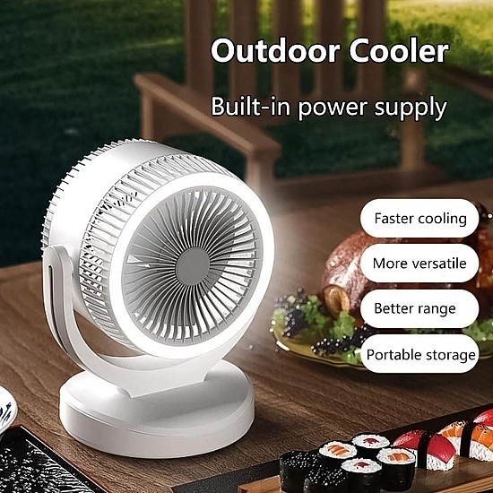 Ventilator birou silentios 360° cu 3 trepte de viteza