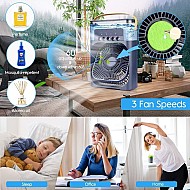 Oferta 1+1: Ventilatoare portabile 3 în 1 LED