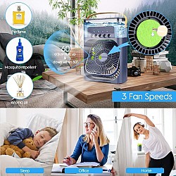Oferta 1+1: Ventilatoare portabile 3 în 1 LED