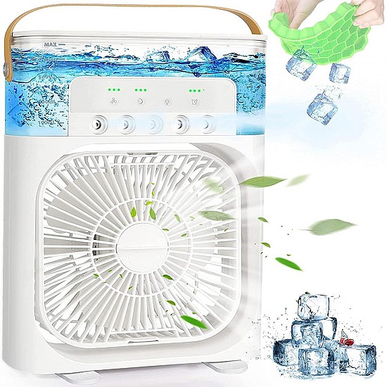 Oferta 1+1: Ventilatoare portabile 3 în 1 LED