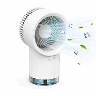 Ventilator de Birou 4 IN 1 Puternic cu 3 Trepte de Viteza si Umidificator – Racorire Inteligenta pentru Orice Spatiu