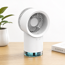 Ventilator de Birou 4 IN 1 Puternic cu 3 Trepte de Viteza si Umidificator – Racorire Inteligenta pentru Orice Spatiu