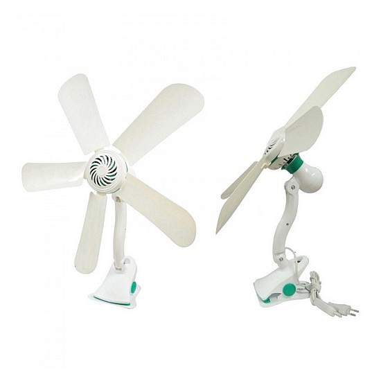Set 2 Ventilatoare de cameră cu 5 palete și clește