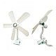 Set 2 Ventilatoare de cameră cu 5 palete și clește