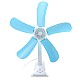 Set 2 Ventilatoare de cameră cu 5 palete și clește