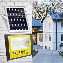 Proiector led cu panou solar si telecomanda 200 w