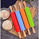 Sucitor rotativ din silicon cu manere de lemn, 38cm